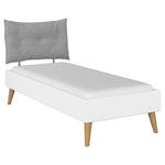 BETT 90/200 cm  in Weiß  - Wildeiche/Weiß, Design, Holz/Holzwerkstoff (90/200cm) - Carryhome