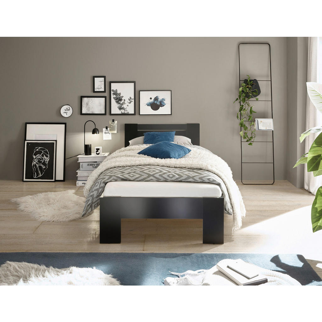 Thumbnail - Boxxx Bett, Schwarz, 90x200 cm, in verschiedenen Größen erhältlich, Schlafzimmer, Betten, Einzelbetten