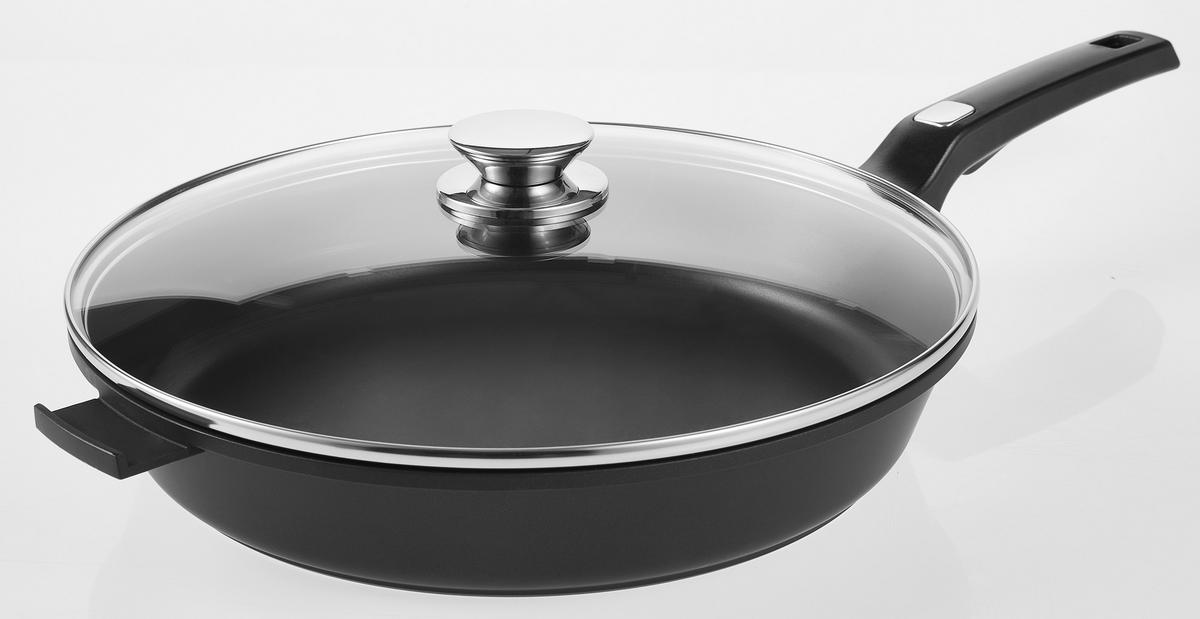 TAVA ZA PEČENJE  32 cm        Perfect Cooking  - boje oplemenjenog čelika/prozirno, Basics, staklo/metal (32cm) - Homeware Profession.