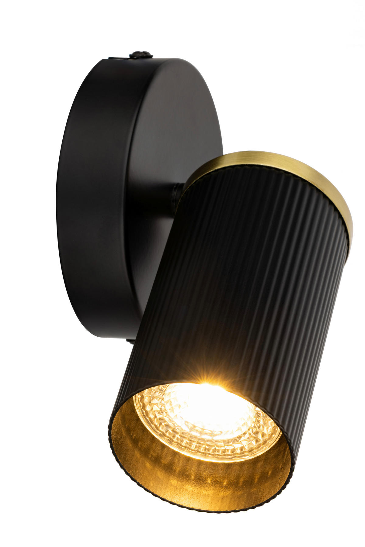 WANDLEUCHTE 15/10/18 cm  - Goldfarben/Schwarz, Trend, Metall (15/10/18cm) - Collett's Monde