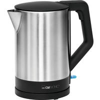 WASSERKOCHER 1,5 L  - Edelstahlfarben/Schwarz, Trend, Kunststoff/Metall (21/22/16cm) - Clatronic