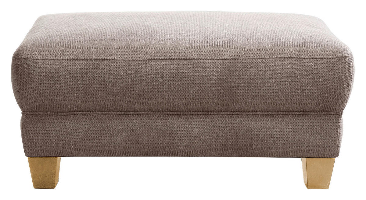 HOCKER in Textil Taupe  - Taupe/Naturfarben, Konventionell, Holz/Textil (101/45/66cm) - Sit & More