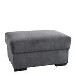 HOCKER in Textil Anthrazit  - Dunkelbraun/Anthrazit, KONVENTIONELL, Textil (80/40/60cm) - Cantus
