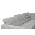 ECKSOFA in Webstoff Grau 302/216 cm - Schwarz/Grau, Design, Holz/Textil (302/216cm) - Xora