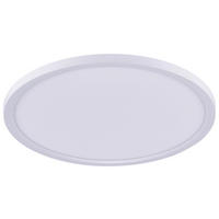 LED-DECKENLEUCHTE Flat 45/6,6 cm   - Weiß, Design, Metall (45/6,6cm) - Novel