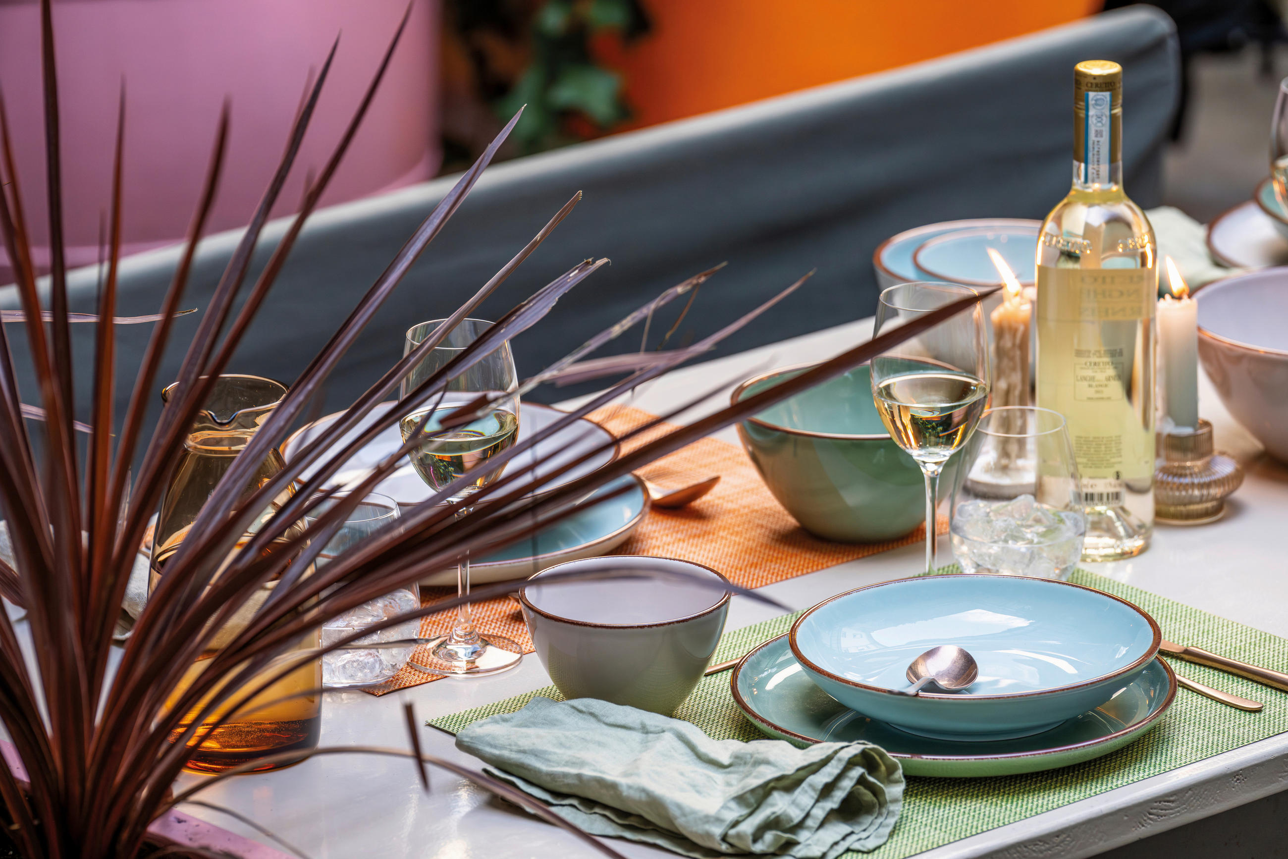 KOMBISERVICE 12-teilig Profi Casual Mint  - Mintgrau, Basics, Keramik - Rosenthal