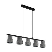 HÄNGELEUCHTE 116/14,5/110 cm    - Zinkfarben/Schwarz, Design, Metall (116/14,5/110cm) - Eglo