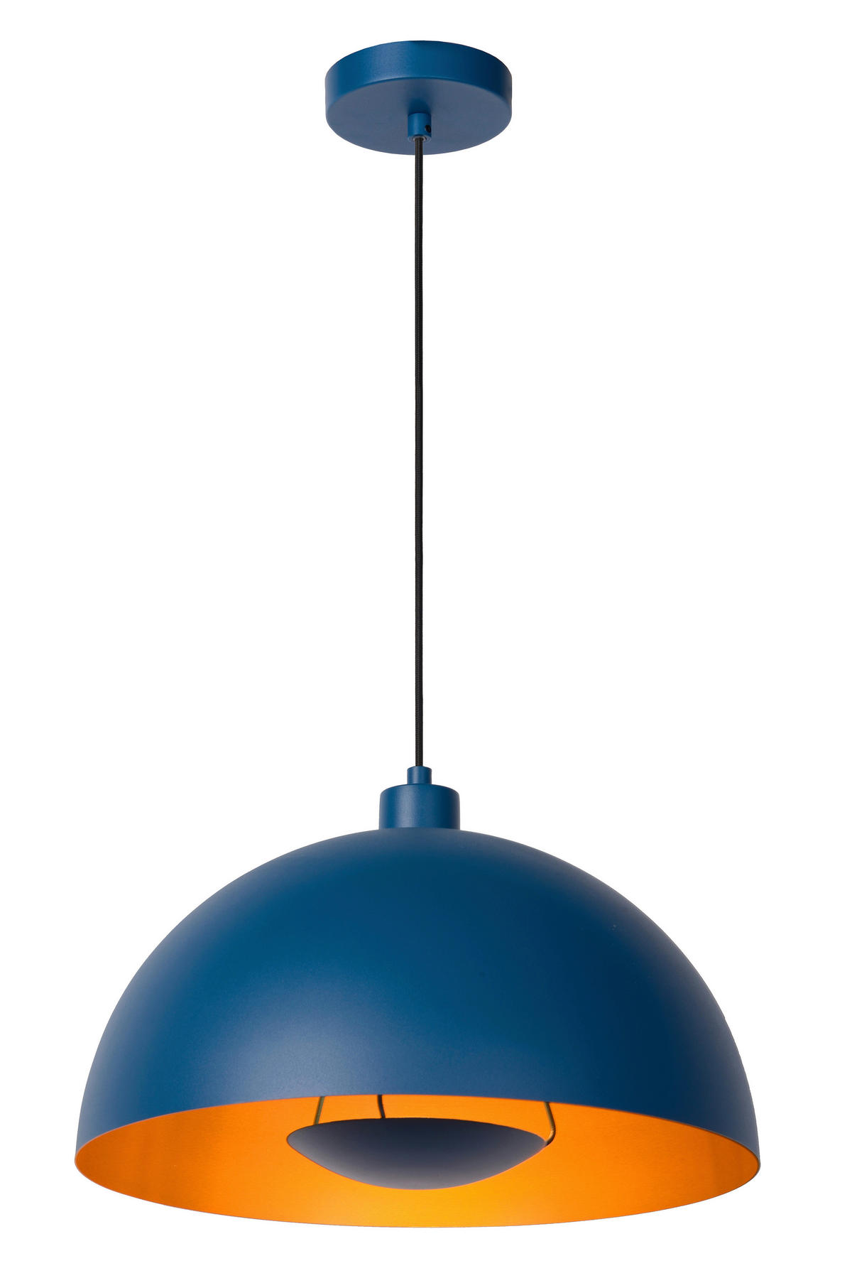 HÄNGELEUCHTE Siemon 40/150 cm   - Blau, Design, Metall (40/150cm) - Lucide