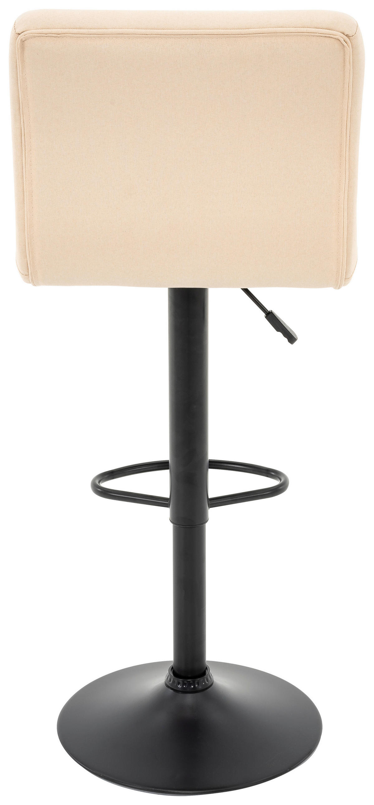 BARHOCKER in Metall, Textil Schwarz, Beige  - Beige/Schwarz, Basics, Textil/Metall (45/92/48cm) - Livetastic