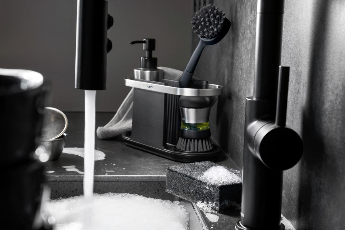 SCHWAMM SWIFT  - Schwarz, Basics, Textil (7/7/11cm) - Gefu