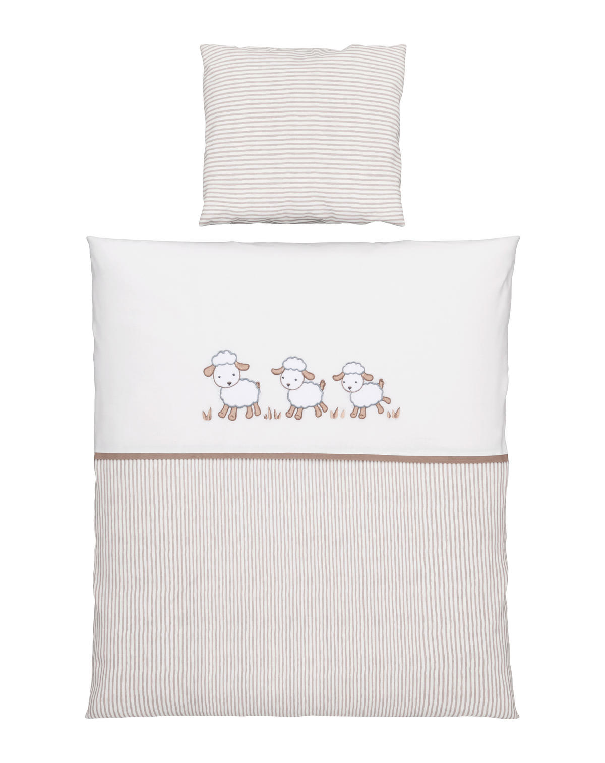 POSTELJINA ZA BEBE  80/80 cm    - siva/bež, Osnovno, tekstil (80/80cm) - My Baby Lou