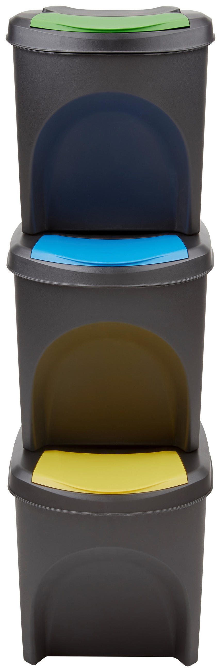 Abfallsammler Sortibox 3x 25 L Freistehend 39,2x39,2x33,5 Cm