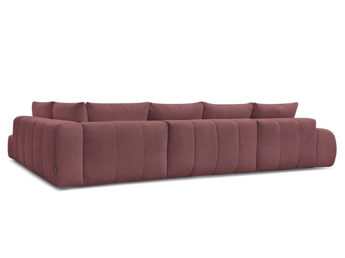ECKSCHLAFSOFA EVEREST  mit Rücken echt, Armteil links, Armteil rechts Flachgewebe Rot  - Rot/Schwarz, MODERN, Kunststoff/Textil (198/423/212cm)