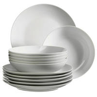 TAFELSERVICE Barca 12-teilig  - Weiss, Basics, Keramik - Mäser