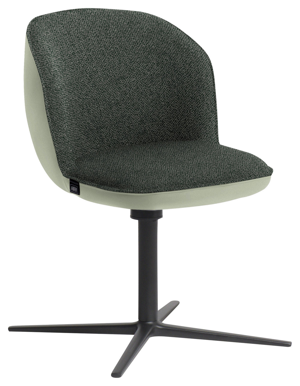 ARMLEHNSTUHL  in Webstoff, Mikrofaser  - Khaki/Anthrazit, Design, Textil/Metall (56/85/65cm) - Schöner Wohnen