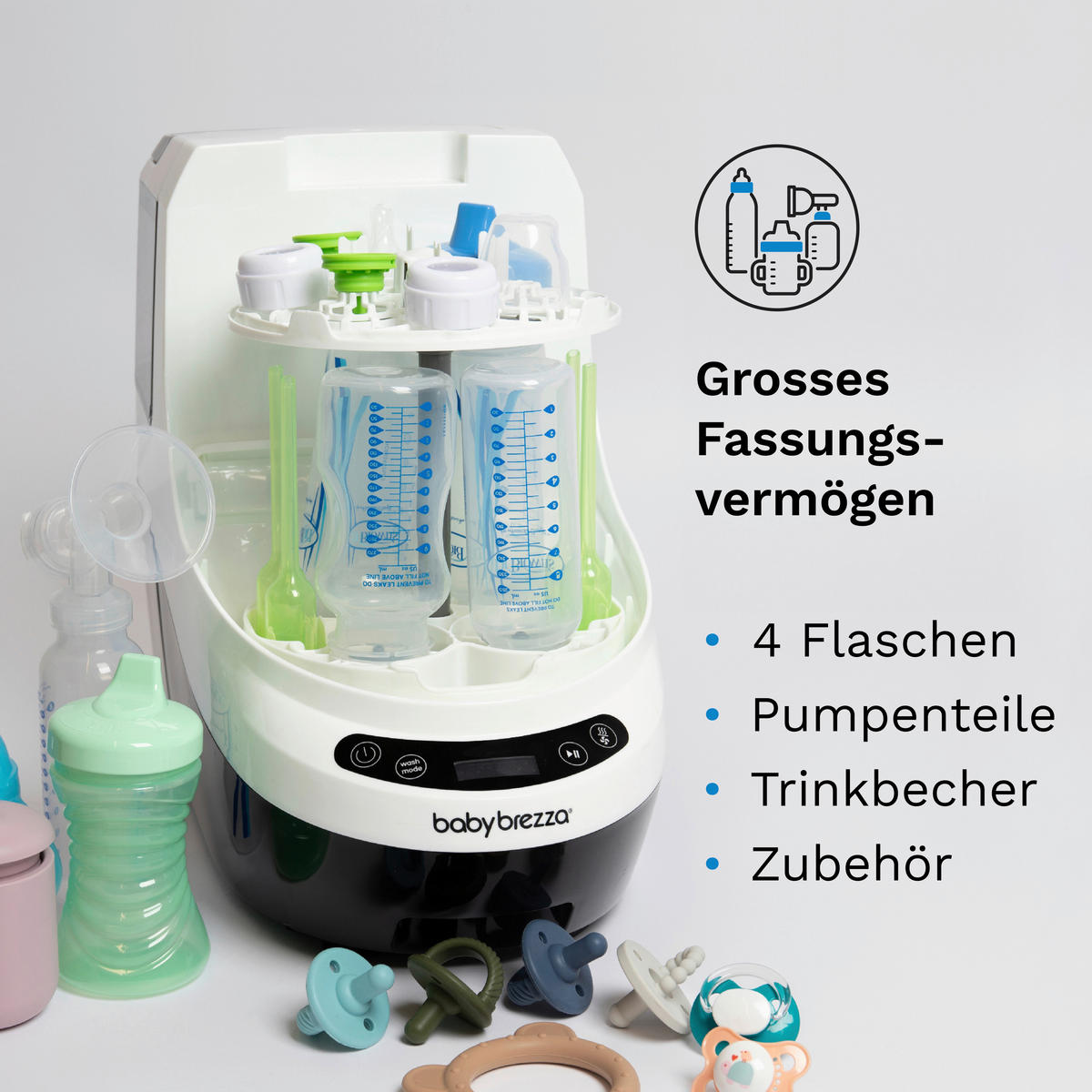 BOTTLE WASHER PRO Bottle Washer Pro  - Schwarz/Weiß, Basics, Kunststoff (24/38,7/46cm) - Baby Brezza