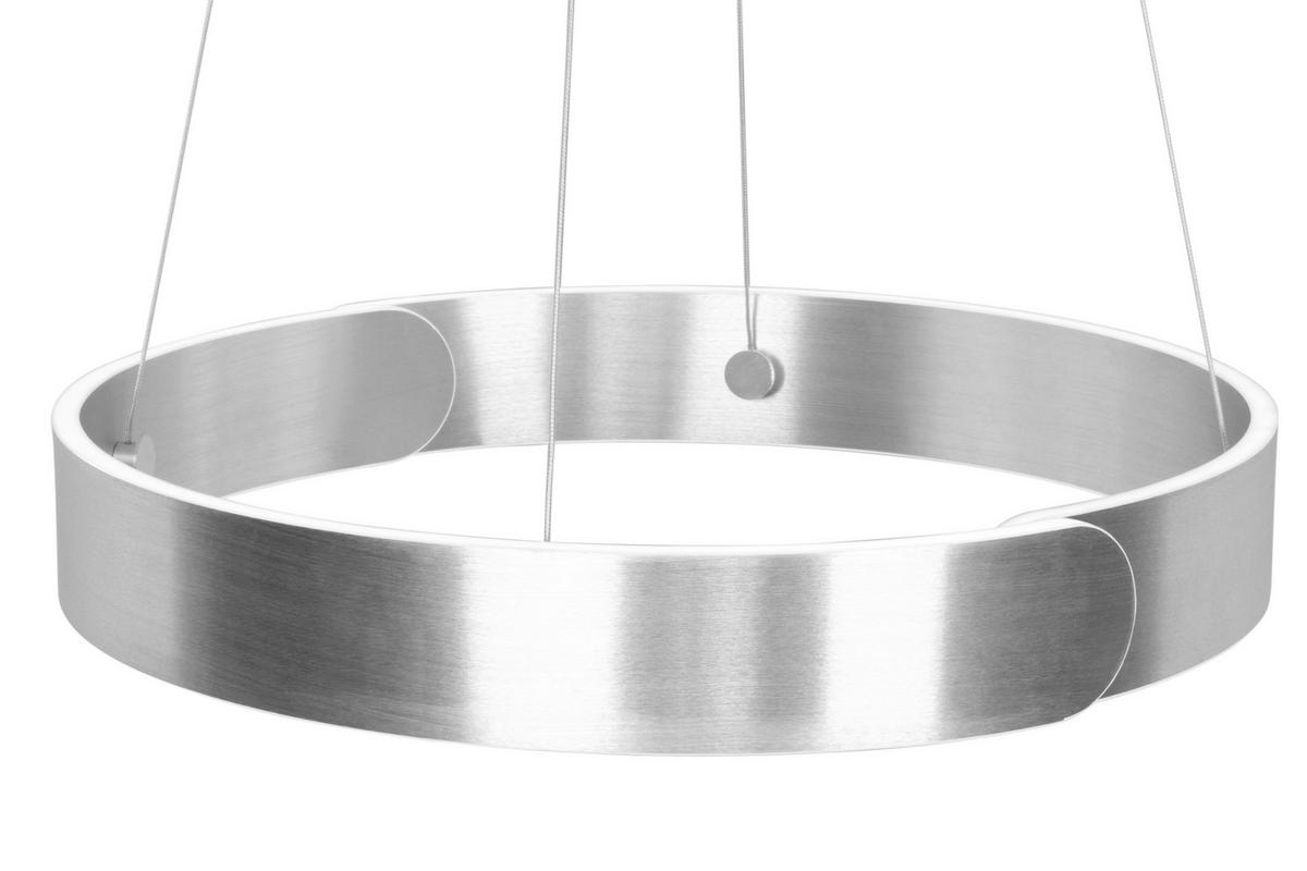 ZÁVESNÉ LED SVIETIDLO, 63/64/150 cm  - hliníková, Design, kov (63/64/150cm) - Dieter Knoll