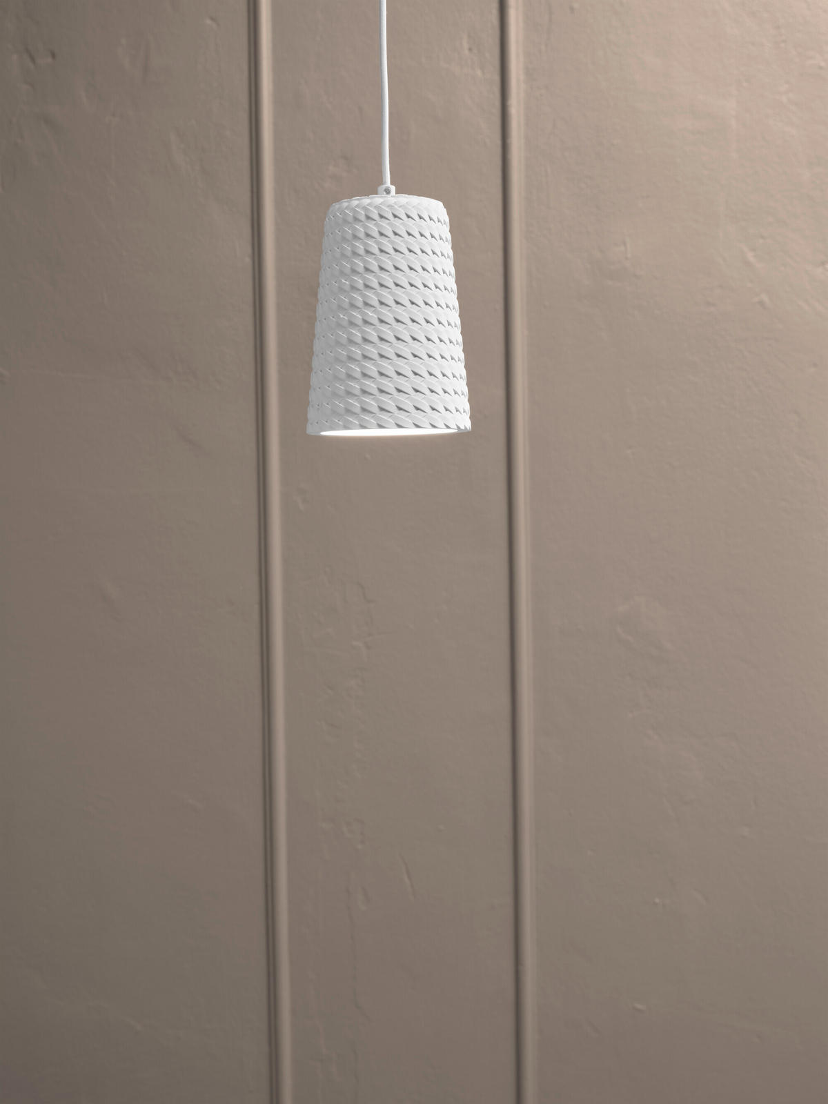 PENDELLEUCHTE 13,5/124 cm  - Weiß, Natur, Stein/Metall (13,5/124cm) - Ledvance