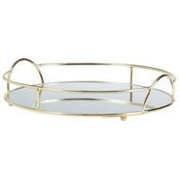 DEKOTABLETT 25/4 cm    - Goldfarben, LIFESTYLE, Metall (25/4cm)
