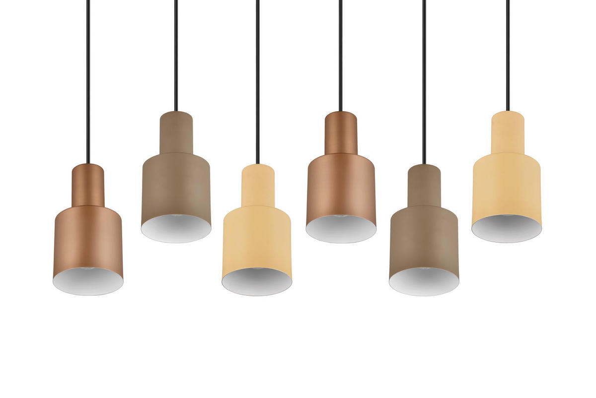 HÄNGELEUCHTE 85/27/150 cm  - Taupe/Beige, Design, Metall (85/27/150cm)