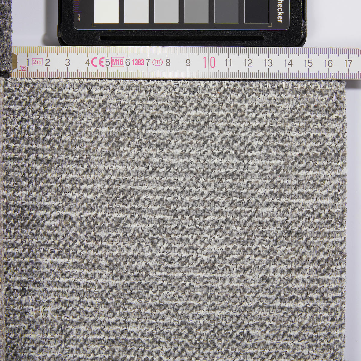 ECKSOFA in Chenille Hellgrau, Grau  187/299 cm  - Hellgrau/Schwarz, Design, Textil/Metall (187/299cm) - Schöner Wohnen