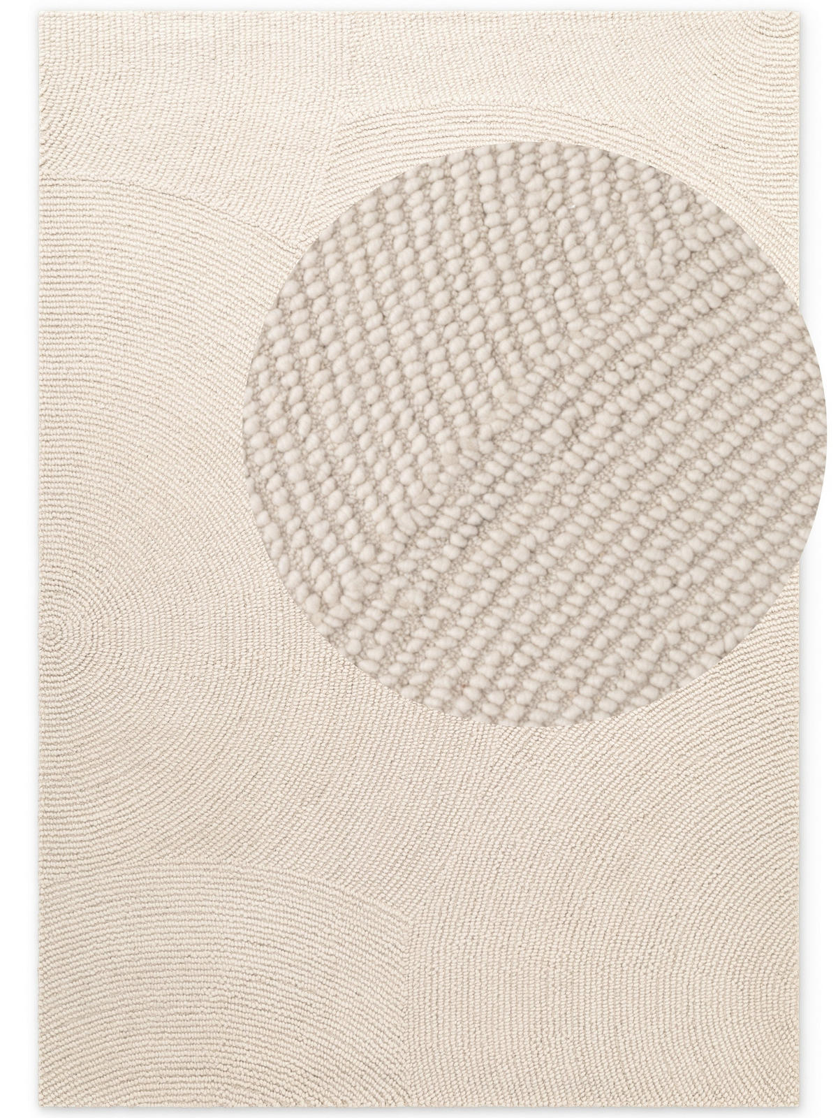 WOLLTEPPICH 80/150 cm Eleni Creme  - Creme, Basics, Textil (80/150cm)