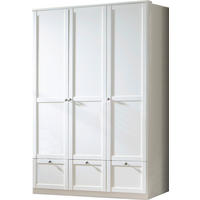 SKRIŇA S OTOČNÝMI DVERAMI, biela, 135/200/58 cm - farba zinku/biela, Lifestyle, kov/kompozitné drevo (135/200/58cm) - Livetastic