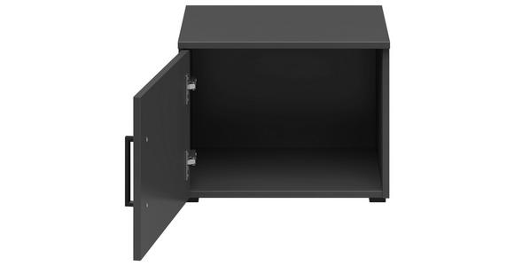 AUFSATZSCHRANK 45/35/40 cm   - Schwarz/Graphitfarben, MODERN, Holzwerkstoff/Kunststoff (45/35/40cm) - Carryhome