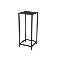 BEISTELLTISCH 25/25/60 cm Schwarz quadratisch  - Schwarz, Trend, Metall (25/25/60cm) - Boxxx