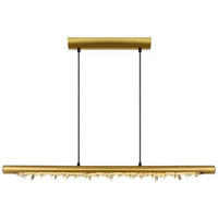 HÄNGELEUCHTE 100/8/150 cm    - Klar/Messingfarben, Basics, Kunststoff/Metall (100/8/150cm) - Globo