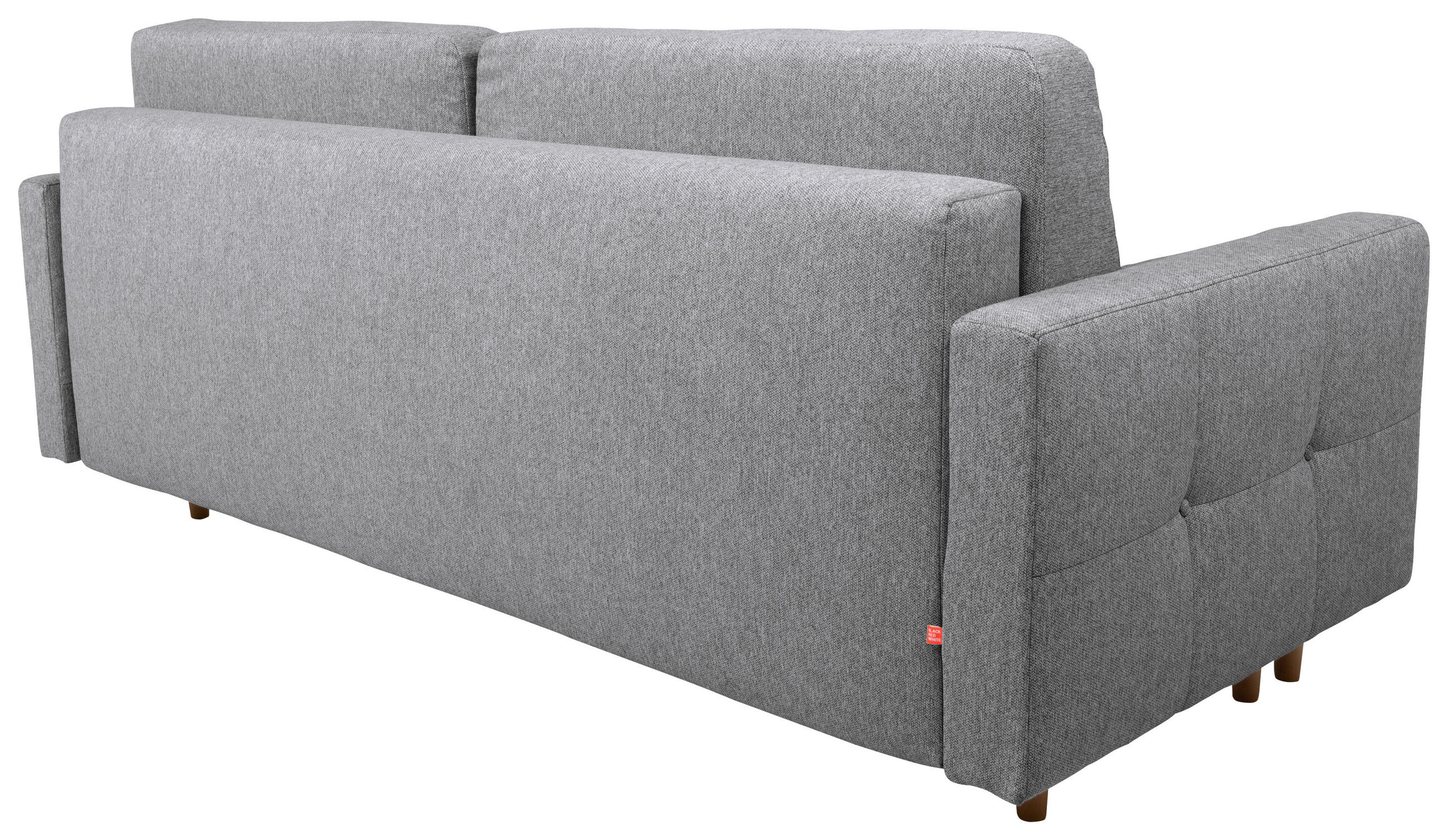 SCHLAFSOFA  mit Liegefunktion Flachgewebe Hellgrau  - Eiche Wotan/Hellgrau, KONVENTIONELL, Holz/Textil (222/93/99cm) - MID.YOU