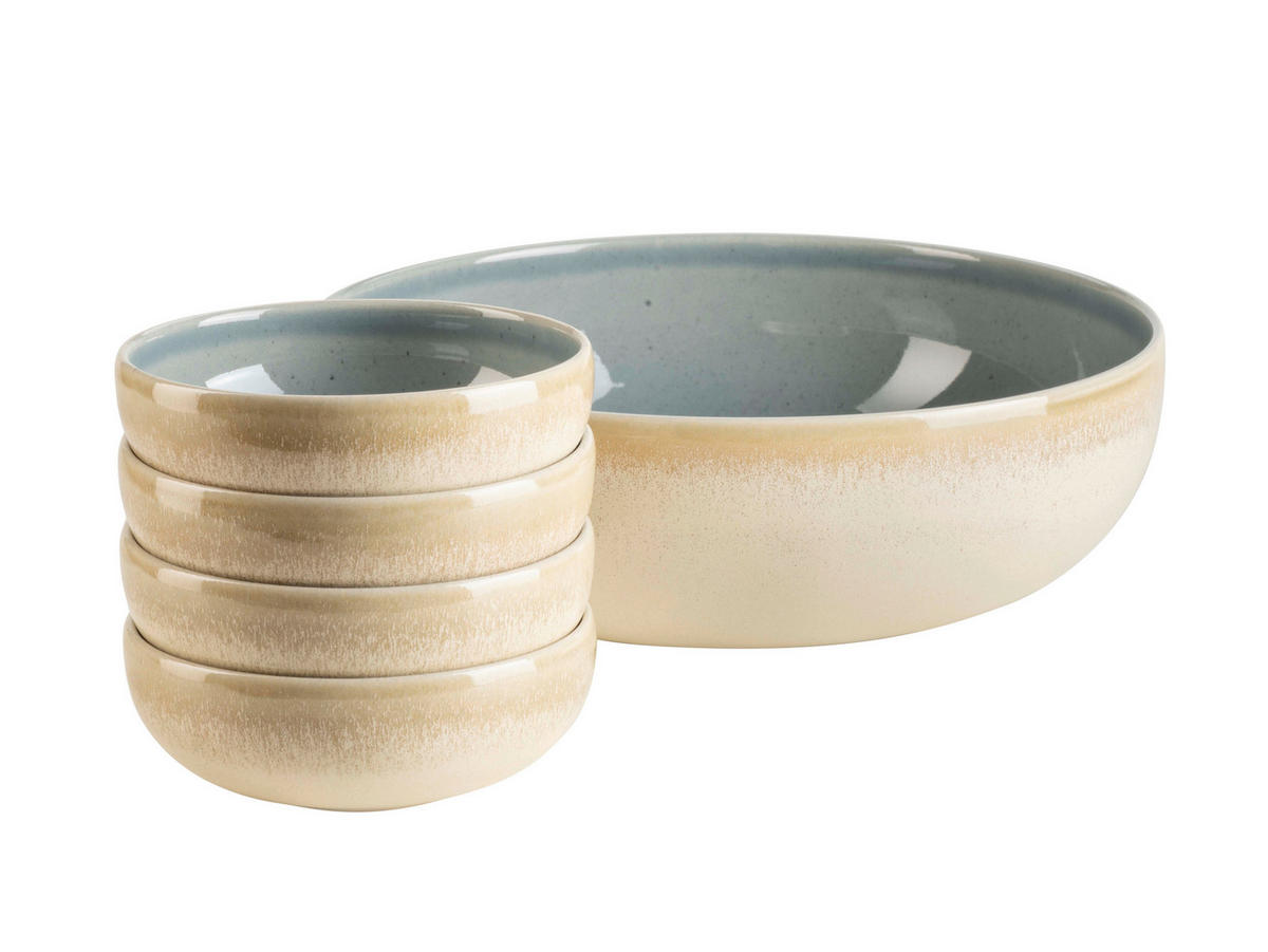 SCHÜSSELSET Candy 5-teilig  - Pastellblau, Basics, Keramik - Mäser