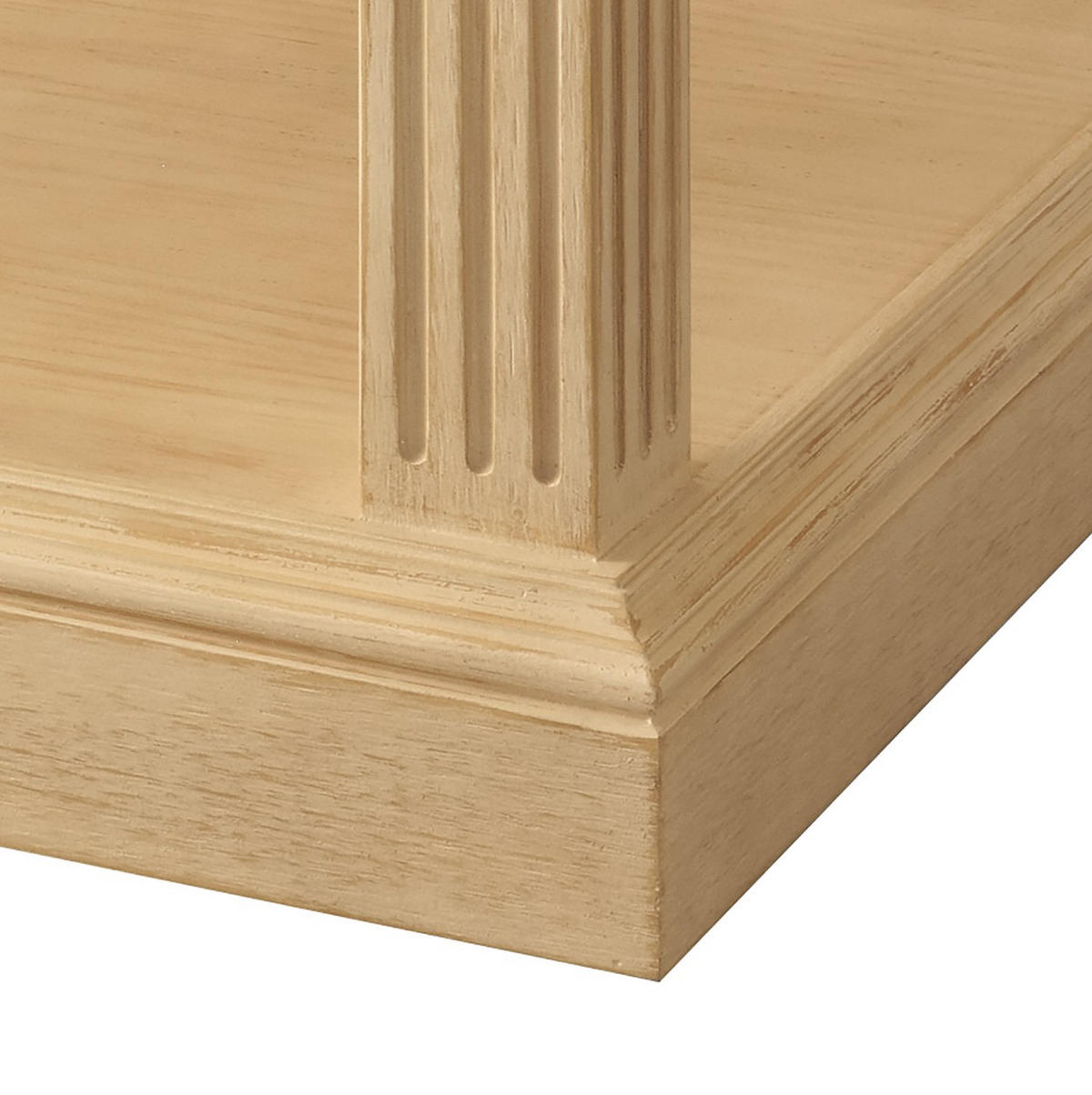 COUCHTISCH Pinie massiv Klarglas 90/90/45 cm quadratisch Beige  - Beige, Design, Glas/Holz (90/90/45cm) - Livetastic