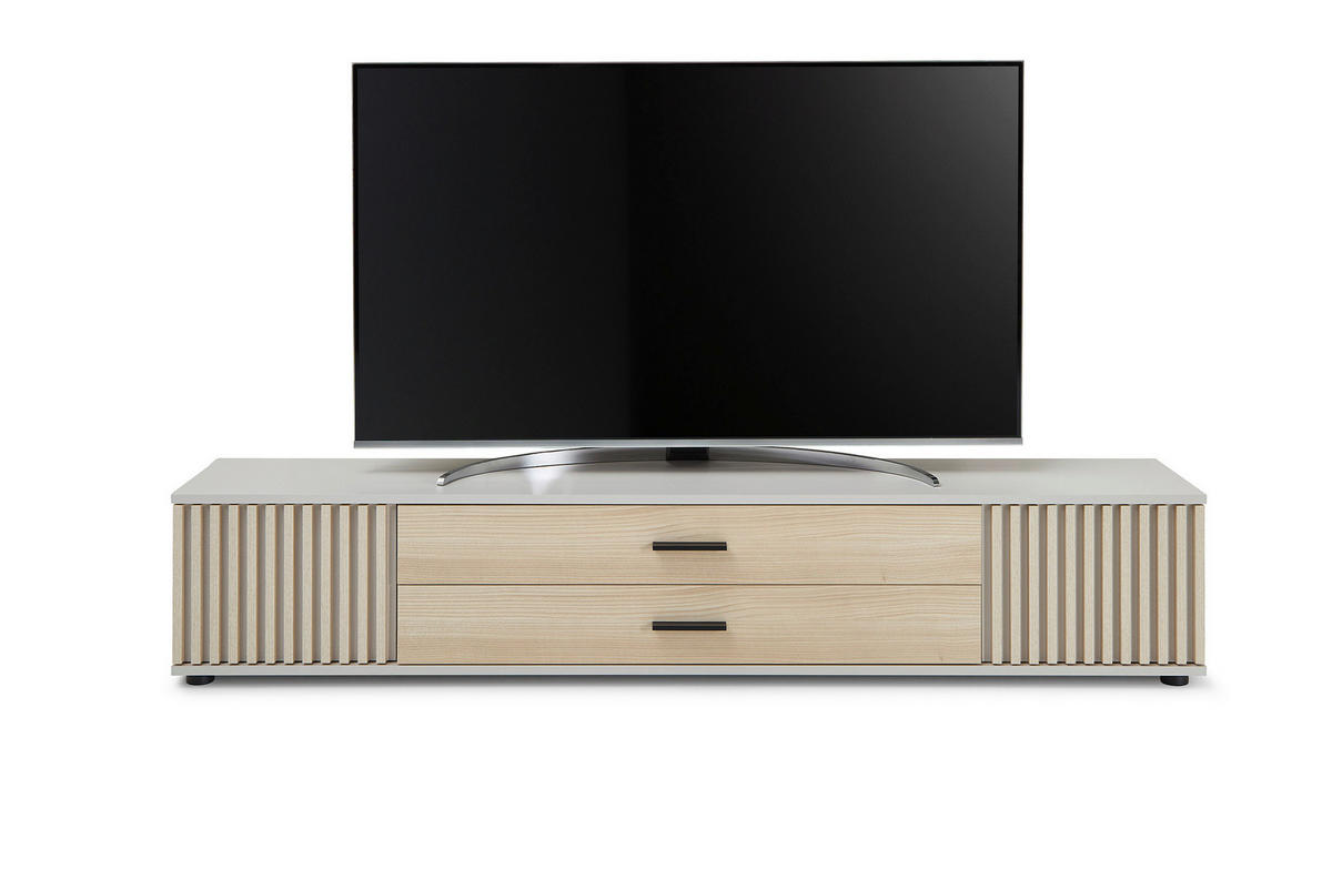 LOWBOARD  in 180/30/30 cm  - Kaschmir/Eichefarben, Design, Holzwerkstoff/Kunststoff (180/30/30cm) - Boxxx