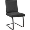 SCHWINGSTUHL  in Stahl Mikrofaser  - Dunkelgrau/Schwarz, Design, Textil/Metall (46/92/60cm) - Dieter Knoll