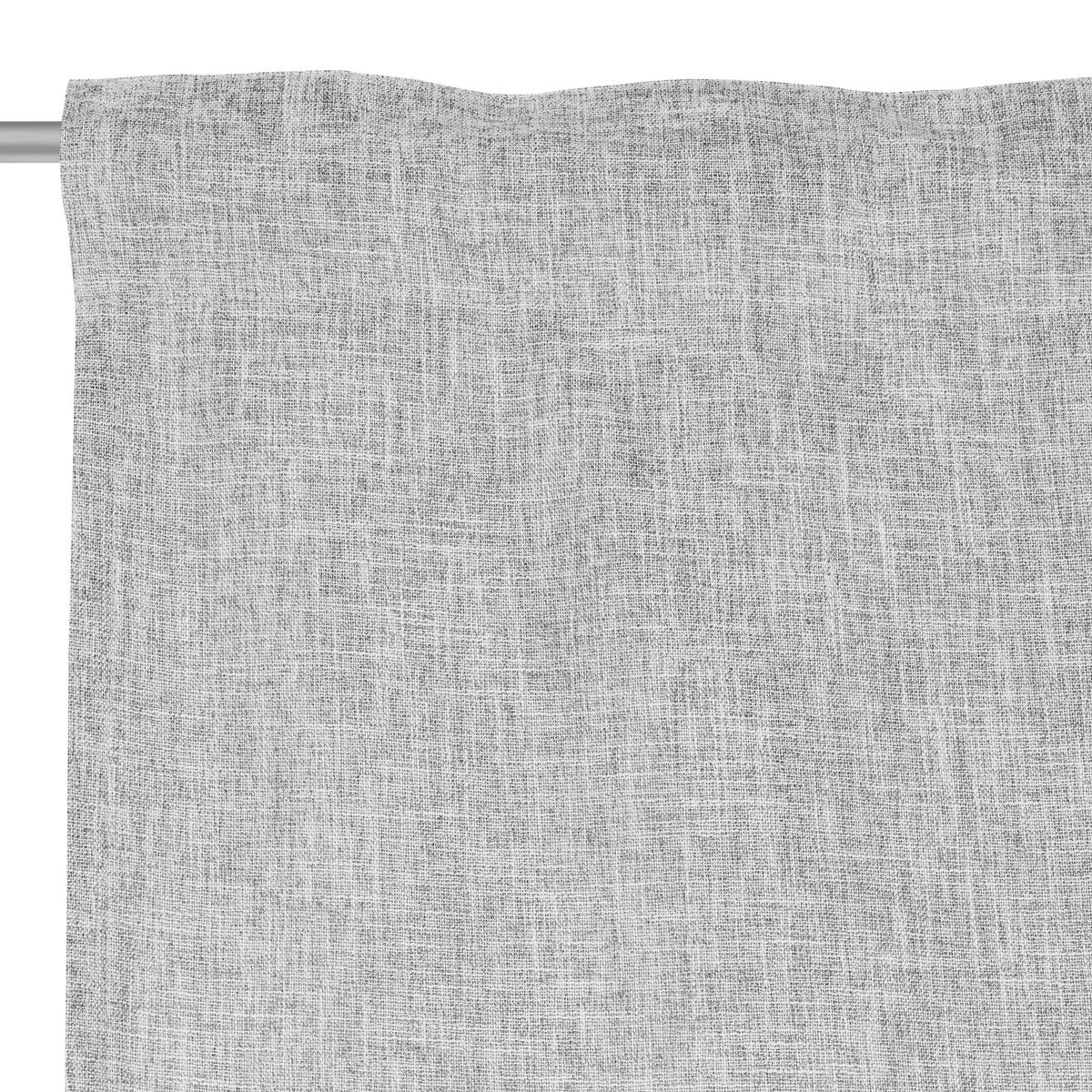 VERDUNKELUNGSVORHANG - Hellgrau, Basics, Textil (135/245cm) - Esposa