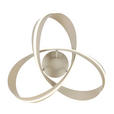 LED-DECKENLEUCHTE Orilo 52/22 cm  - Sandfarben, Design, Kunststoff/Metall (52/22cm) - Novel