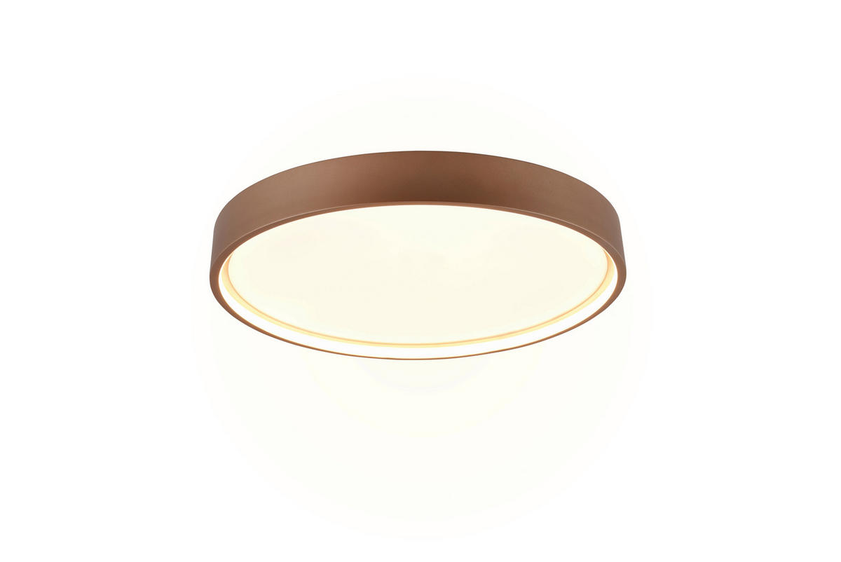 LED-DECKENLEUCHTE Doha 45/5,5 cm   - Braun, MODERN, Metall (45/5,5cm) - Trio Leuchten