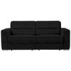 SCHLAFSOFA in Schwarz  - Schwarz, KONVENTIONELL, Textil/Metall (202/86/92cm) - Sedda
