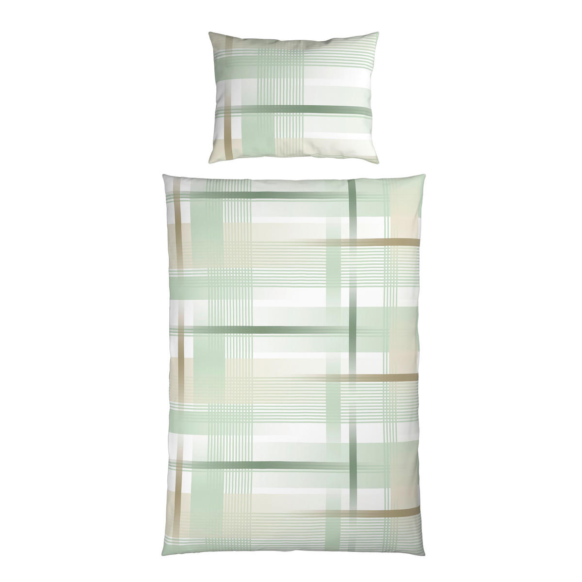 POSTEĽNÁ BIELIZEŇ, flanel, zelená, 140/200 cm - zelená, Konventionell, textil (140/200cm) - Esposa