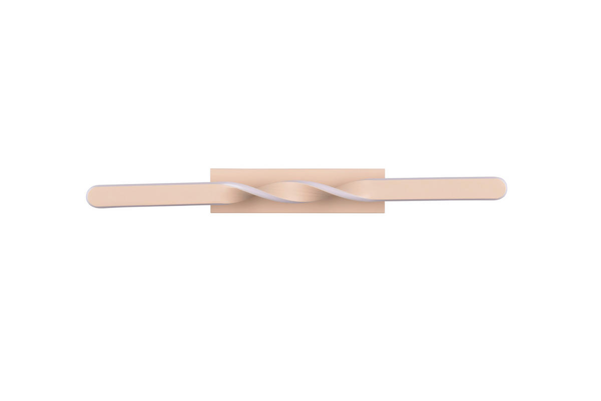 LED-DECKENLEUCHTE 79/12,5/8 cm   - Sandfarben/Weiß, Design, Kunststoff/Metall (79/12,5/8cm)