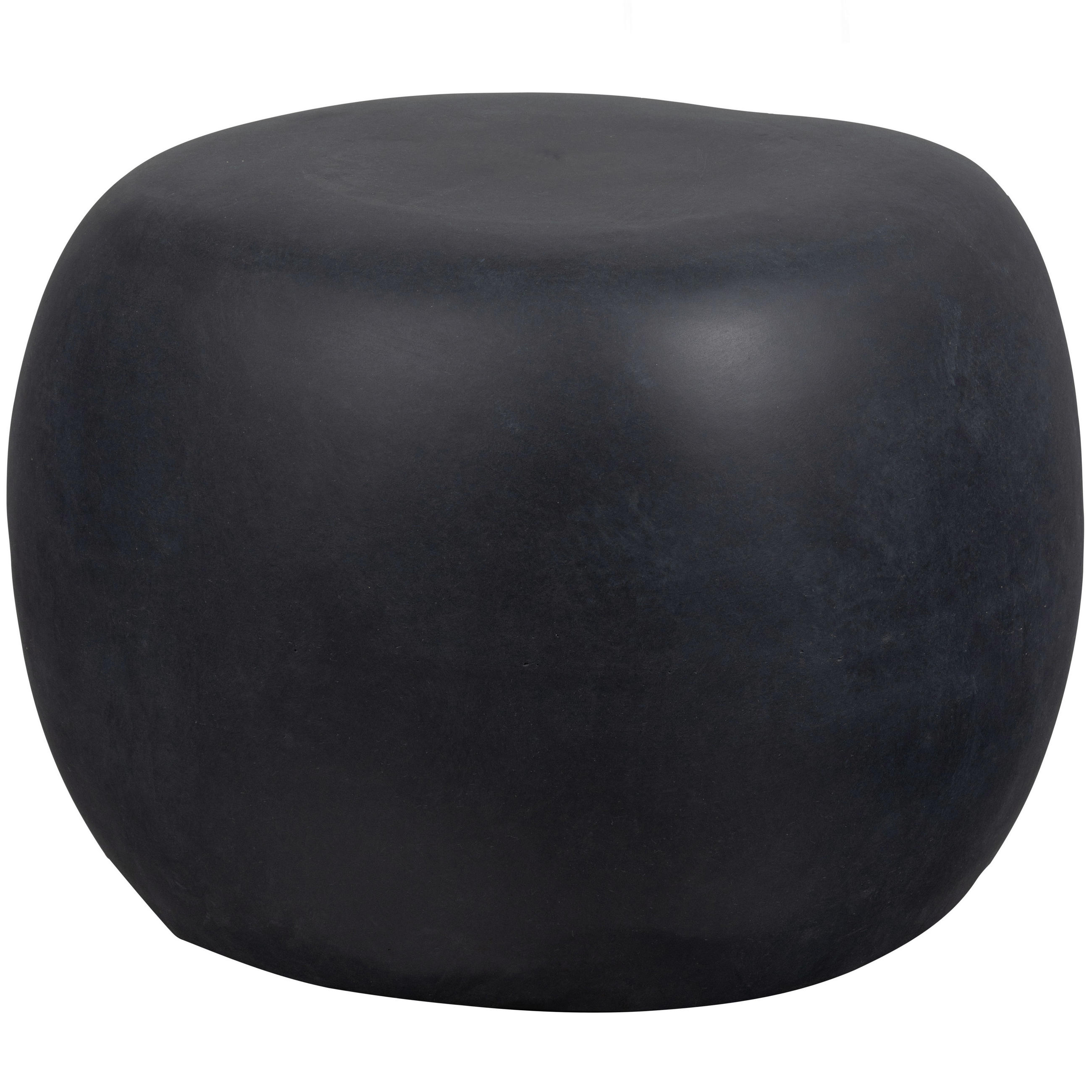 COUCHTISCH Pebble Glasfaser 50/50/35 cm organisch Anthrazit  - Anthrazit, Design, Glas/Keramik (50/50/35cm) - Livetastic