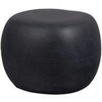 COUCHTISCH Pebble Glasfaser 50/50/35 cm organisch Anthrazit  - Anthrazit, Design, Glas/Keramik (50/50/35cm) - Livetastic