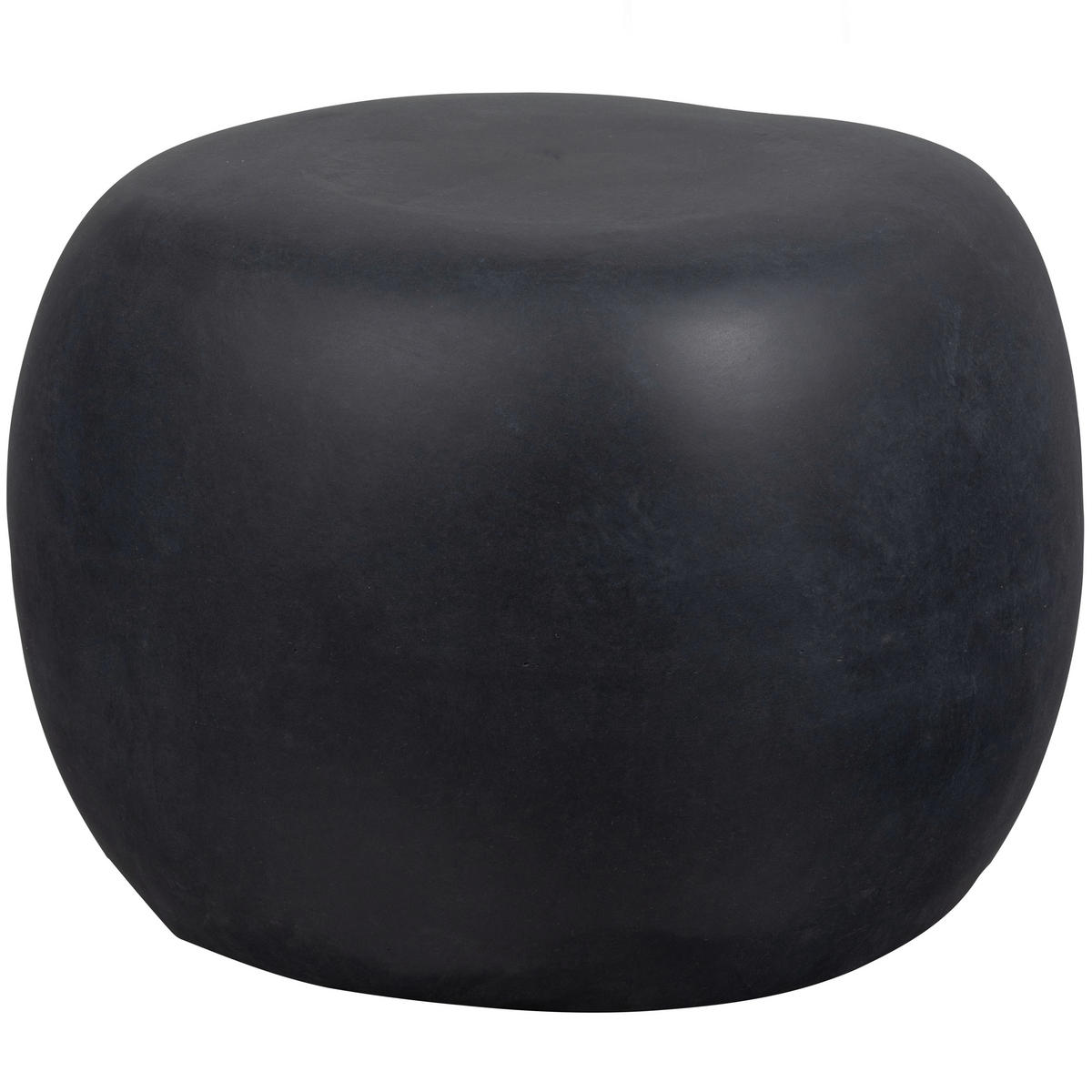 COUCHTISCH Pebble Glasfaser 50/50/35 cm organisch Anthrazit  - Anthrazit, Design, Glas/Keramik (50/50/35cm) - Livetastic