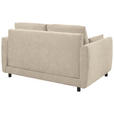 SCHLAFSOFA  in Chenille Beige  - Beige/Schwarz, KONVENTIONELL, Kunststoff/Textil (161/90/108cm) - Carryhome