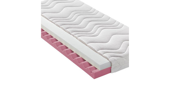 KOMFORTSCHAUMMATRATZE 90/200 cm Höhe ca. 15 cm - Weiß, KONVENTIONELL, Textil (90/200cm) - Sleeptex