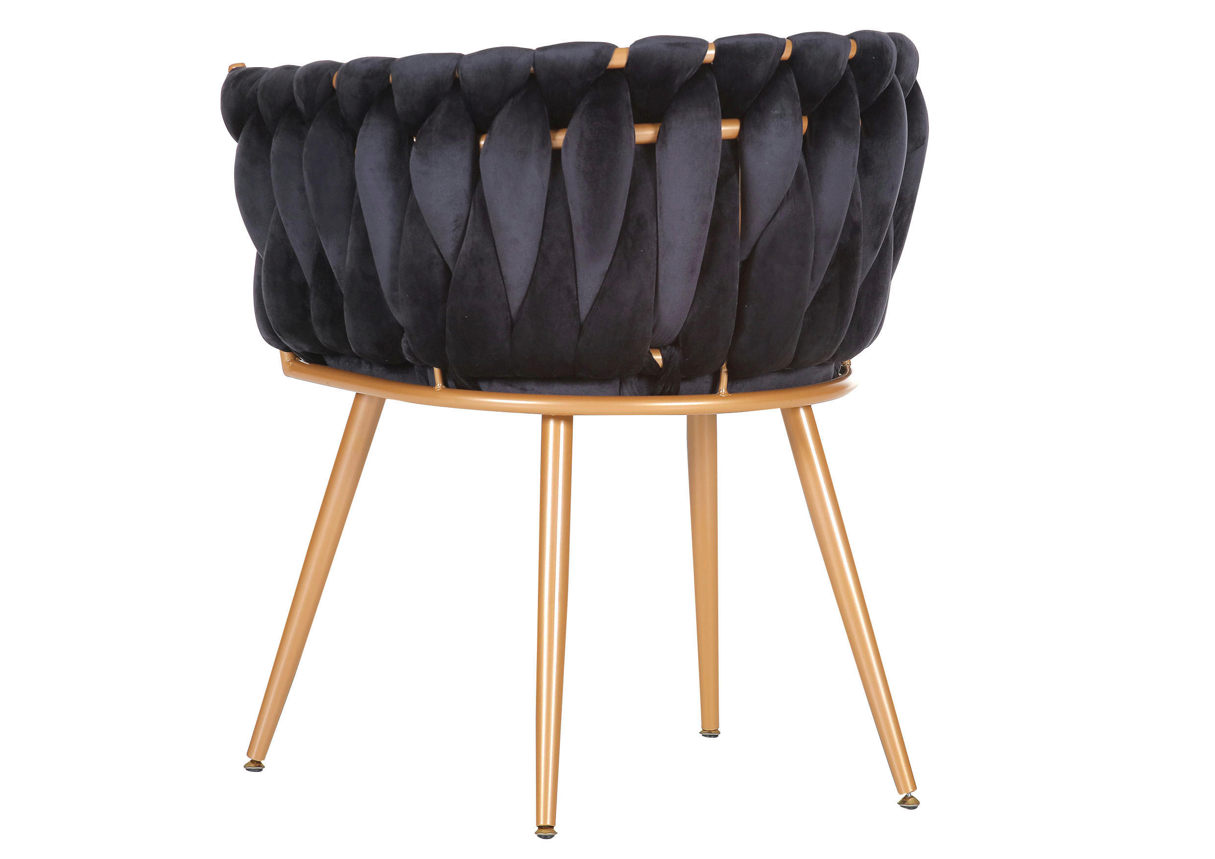 STOLIČKA S PODRÚČKAMI, zamat, čierna, zlatá - čierna/zlatá, Lifestyle, kov/textil (60/78/55cm) - Ambia Home