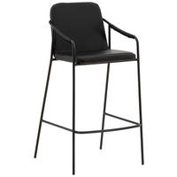 BARSTOL i svart  - svart, Design, metall/plast (55/107/56cm) - Best Price