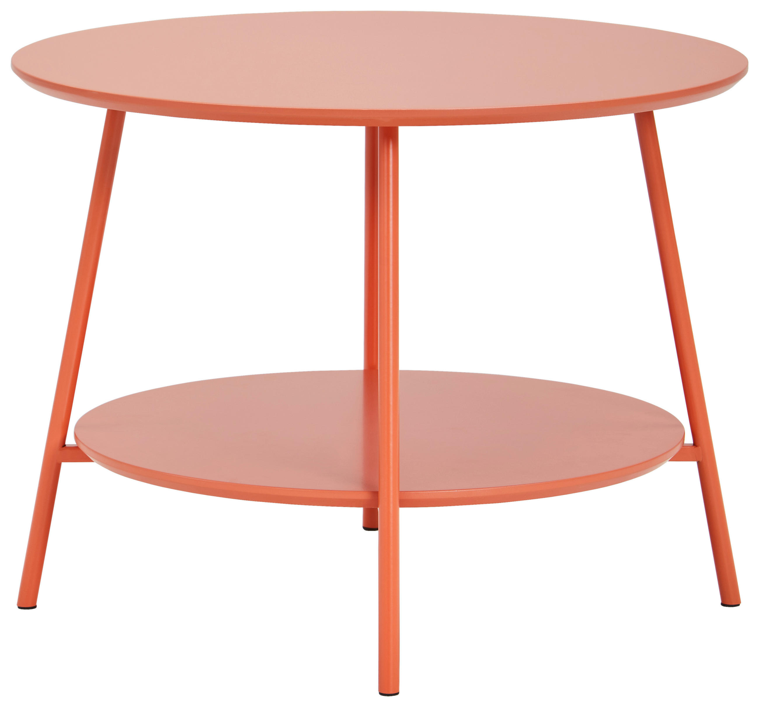 ODKLÁDACÍ STOLEK, oranžová - oranžová, Design, kov/kompozitní dřevo (60/60/45cm)