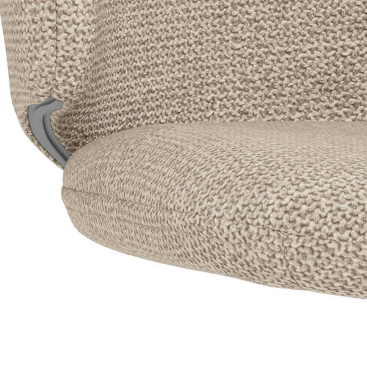 STOL 2 styck  vävt tyg  beige  - beige/grå, Modern, metall/textil (50/83/44,5cm)